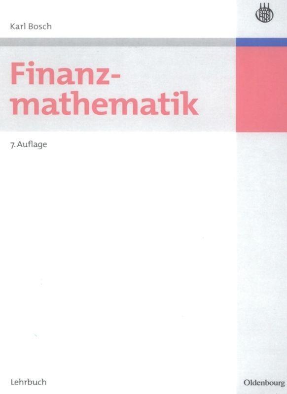 Cover: 9783486585568 | Finanzmathematik | Karl Bosch | Taschenbuch | Paperback | IX | Deutsch