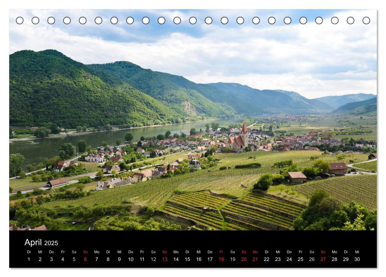 Bild: 9783435700967 | Wachau, Wachau, du Träumerin (Tischkalender 2025 DIN A5 quer),...