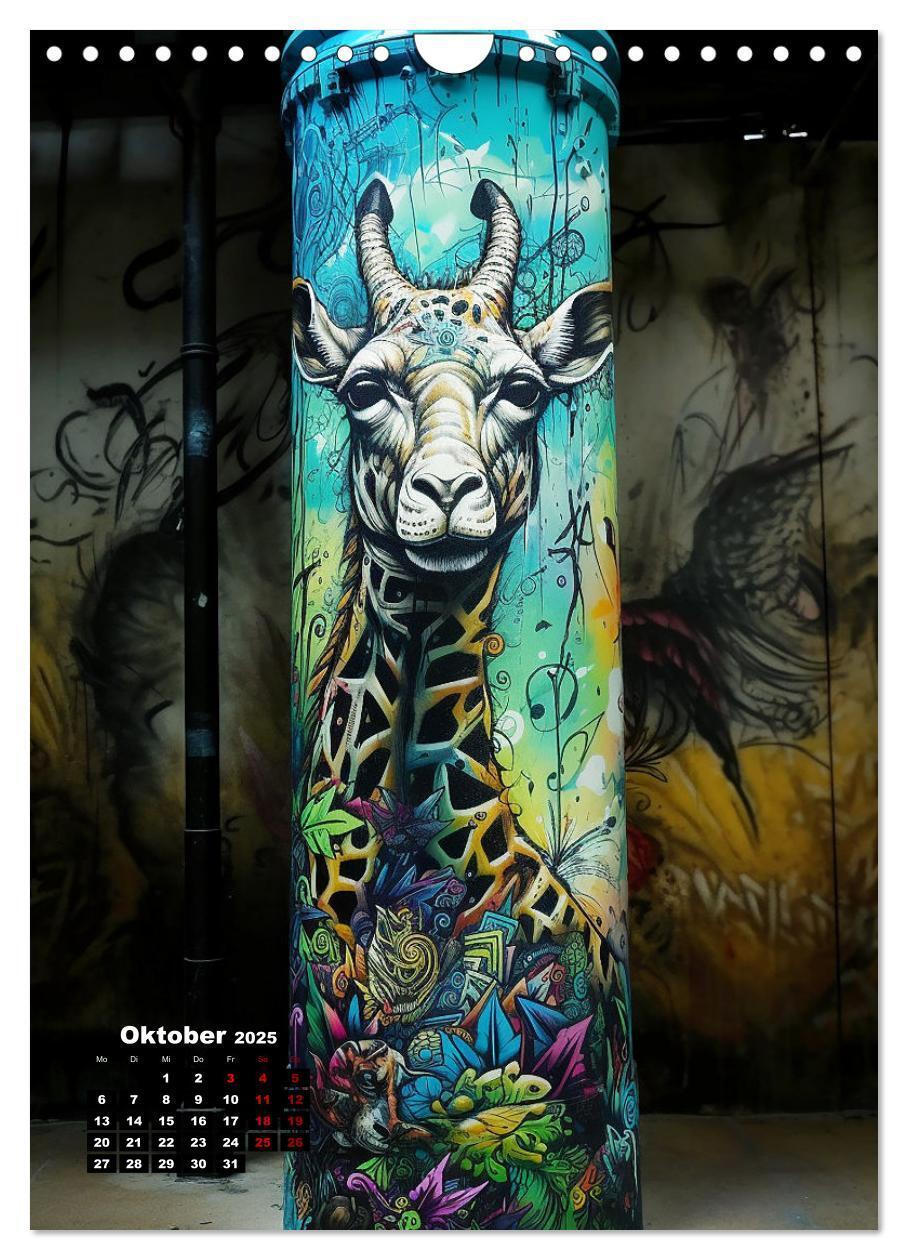 Bild: 9783383808432 | Graffiti Art (Wandkalender 2025 DIN A4 hoch), CALVENDO Monatskalender