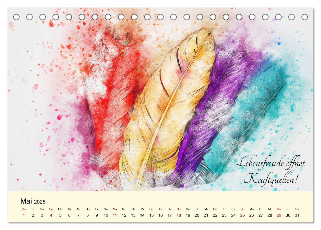 Bild: 9783435182589 | Aquarelle und Lebensweisheiten (Tischkalender 2025 DIN A5 quer),...