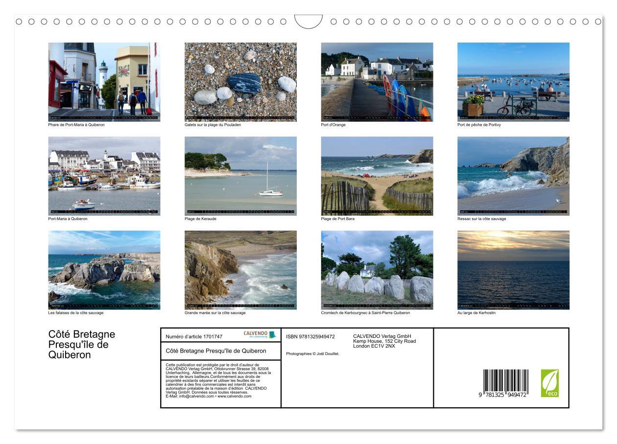 Bild: 9781325949472 | Côté Bretagne Presqu'île de Quiberon (Calendrier mural 2025 DIN A3...