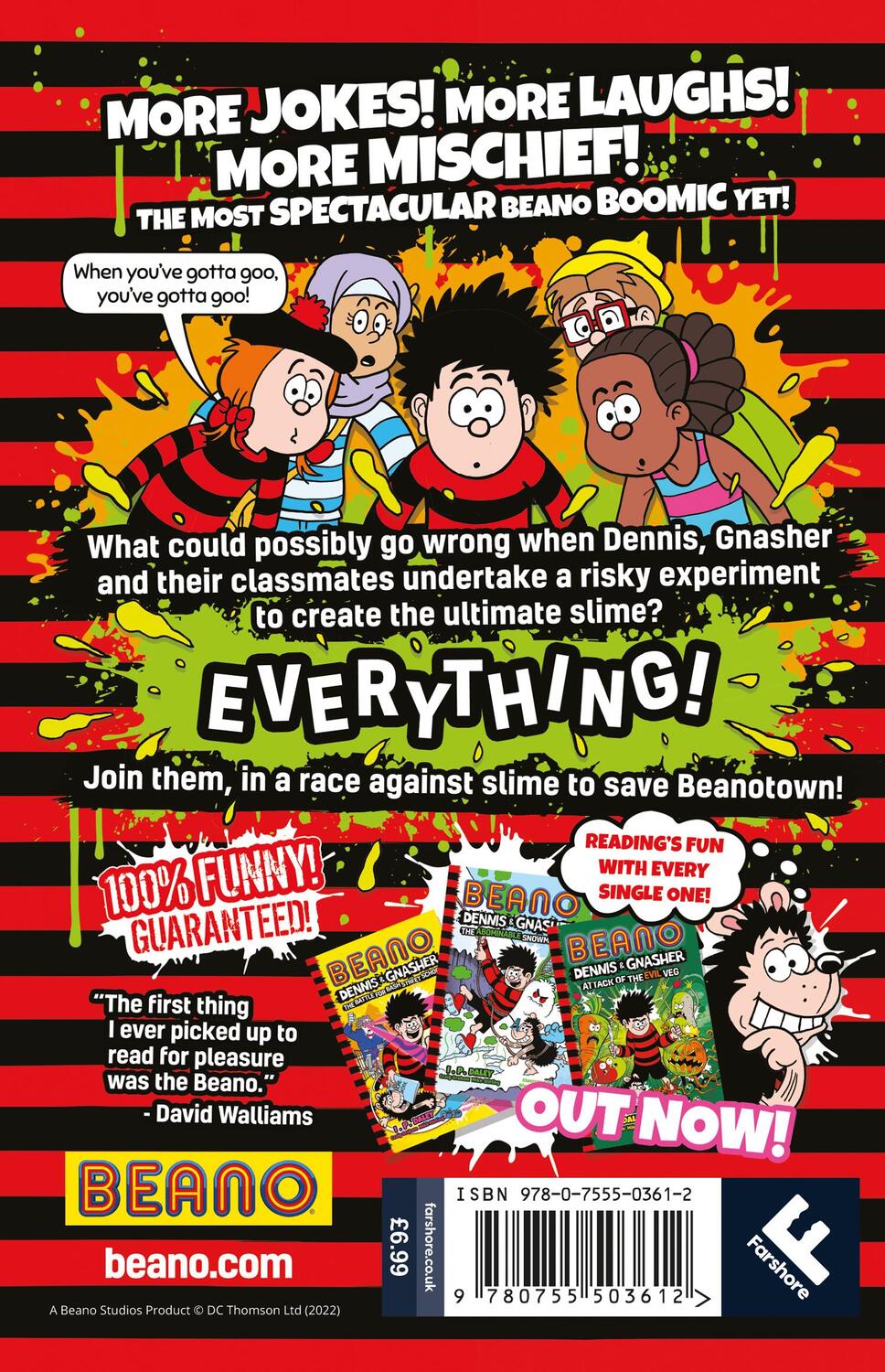 Rückseite: 9780755503612 | Beano Dennis &amp; Gnasher: Super Slime Spectacular | Studios (u. a.)