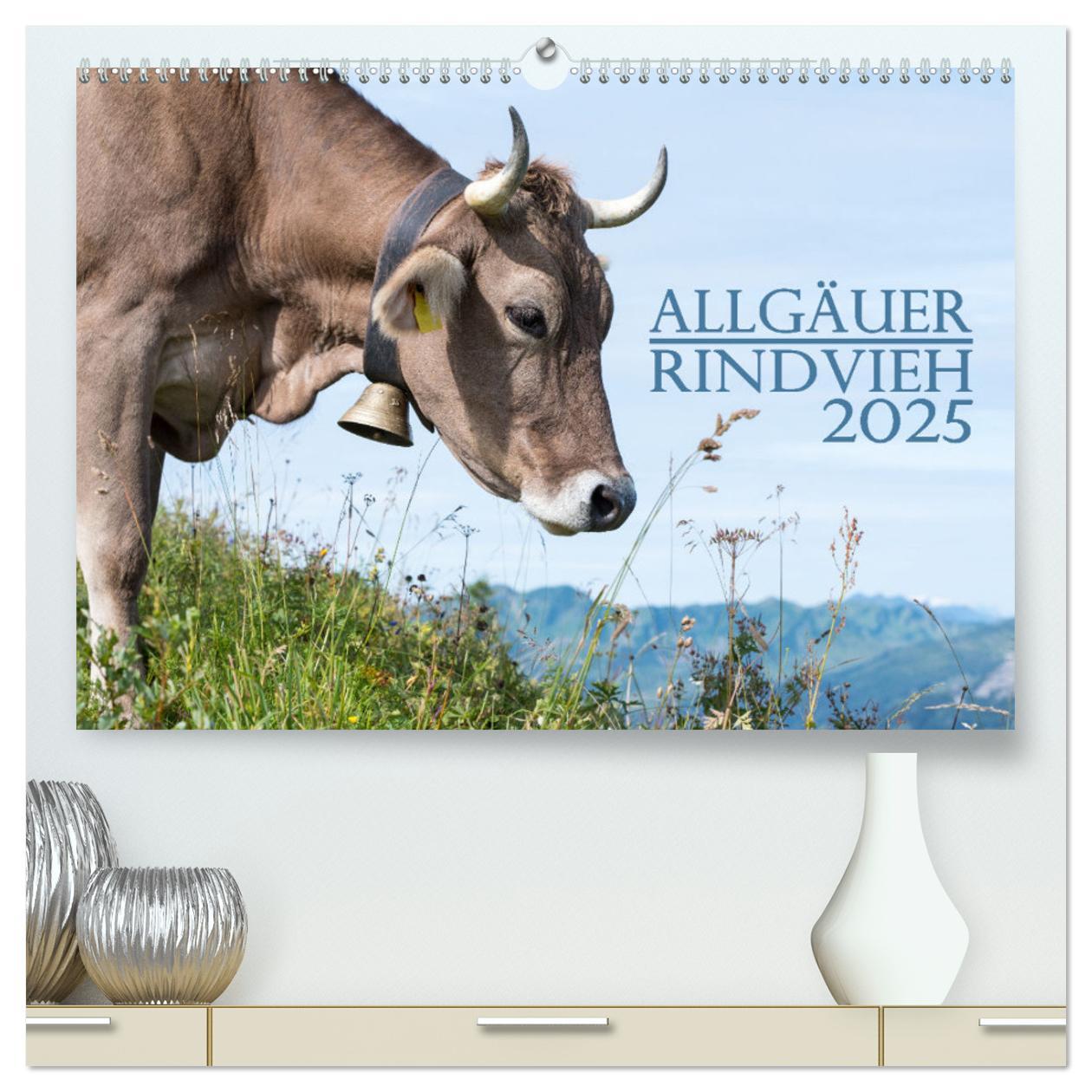 Cover: 9783383832048 | Allgäuer Rindvieh 2025 (hochwertiger Premium Wandkalender 2025 DIN...