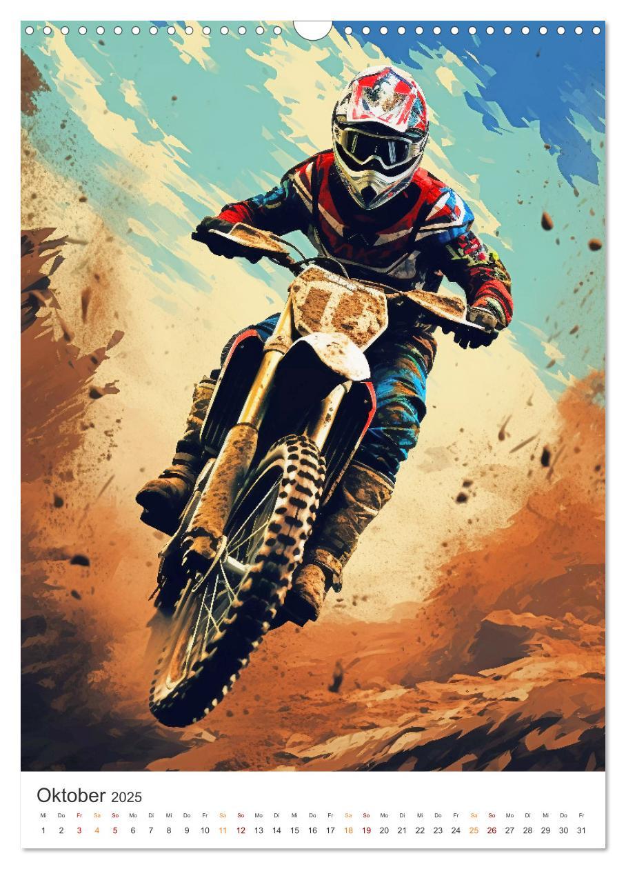 Bild: 9783435856305 | Motocross - Mit Leib und Seele dabei (Wandkalender 2025 DIN A3...