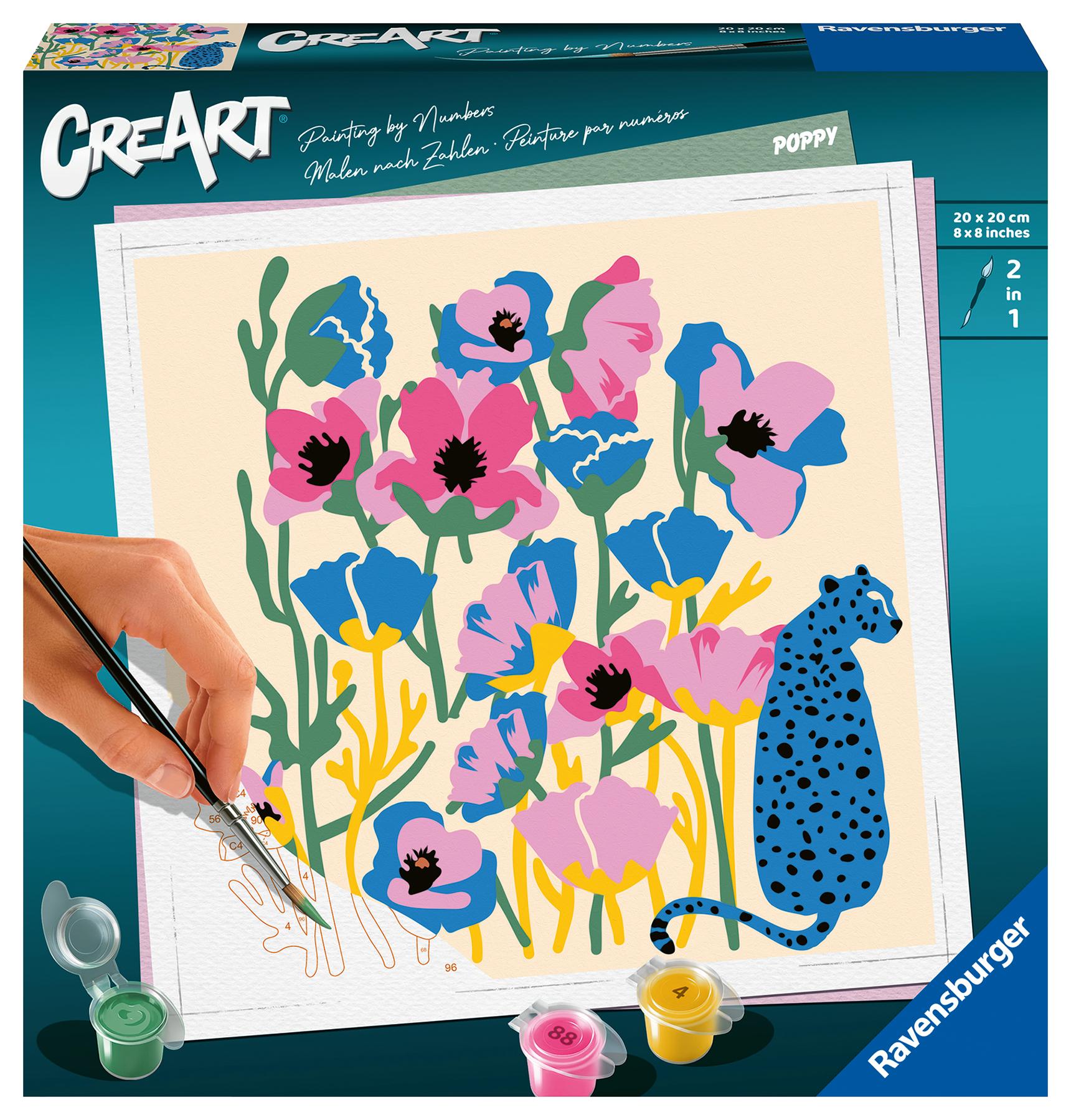 Cover: 4005556236671 | Ravensburger CreArt - Malen nach Zahlen 23667 - Poppy - ab 12 Jahren