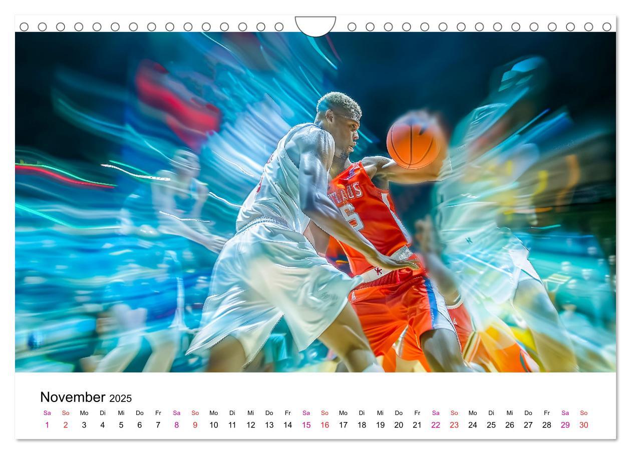 Bild: 9783457146682 | Basketball Erlebnisse (Wandkalender 2025 DIN A4 quer), CALVENDO...