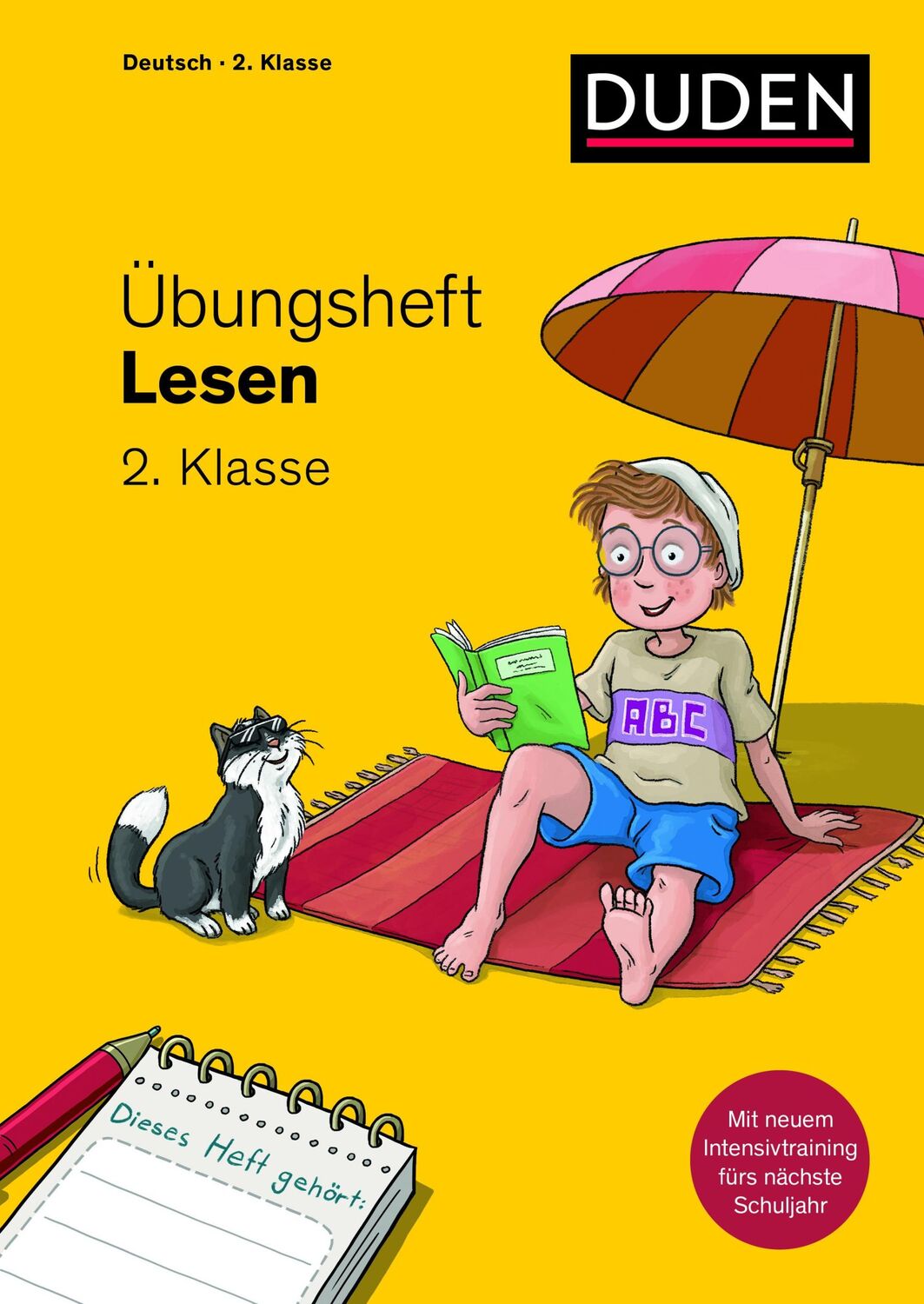 Cover: 9783411763023 | Übungsheft - Lesen 2.Klasse | Mit Stickern und Lernerfolgskarten