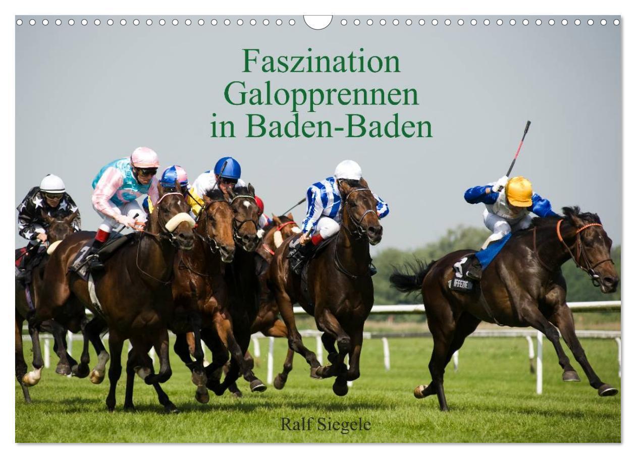 Cover: 9783435800162 | Faszination Galopprennen in Baden-Baden (Wandkalender 2025 DIN A3...