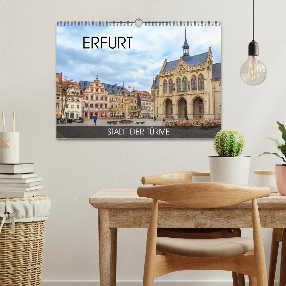 Bild: 9783435321179 | Erfurt - Stadt der Türme (Wandkalender 2025 DIN A3 quer), CALVENDO...