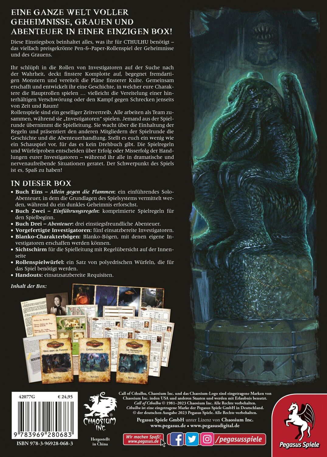 Bild: 9783969280683 | Cthulhu Einstiegsbox | Buch | Gebunden | Deutsch | 2023