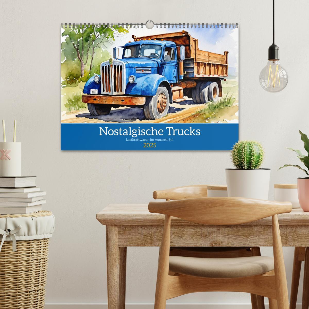 Bild: 9783457151211 | Nostalgische Trucks (Wandkalender 2025 DIN A3 quer), CALVENDO...