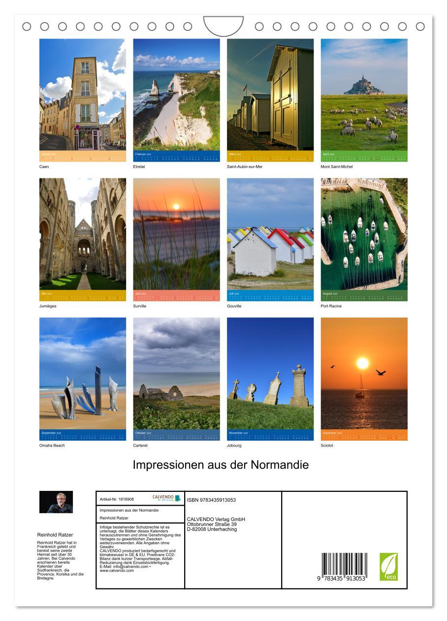 Bild: 9783435913053 | Impressionen aus der Normandie (Wandkalender 2025 DIN A4 hoch),...