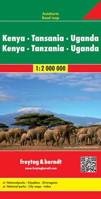 Cover: 9783707913880 | Kenya - Tansania - Uganda | (Land-)Karte | Deutsch | 2012