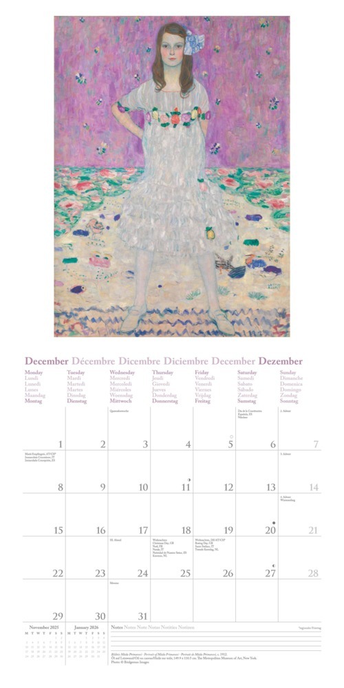 Bild: 4002725994004 | NEUMANN - Gustav Klimt 2025 Broschürenkalender, 30x30cm,...