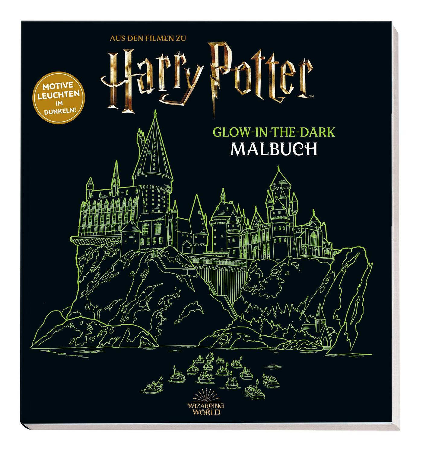 Cover: 9783833242069 | Aus den Filmen zu Harry Potter: Glow-in-the-Dark Malbuch | Panini