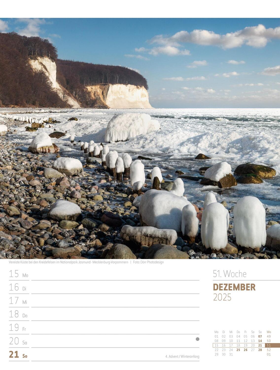 Bild: 9783838435275 | Abenteuer Deutschland - Naturparadiese Wochenplaner Kalender 2025