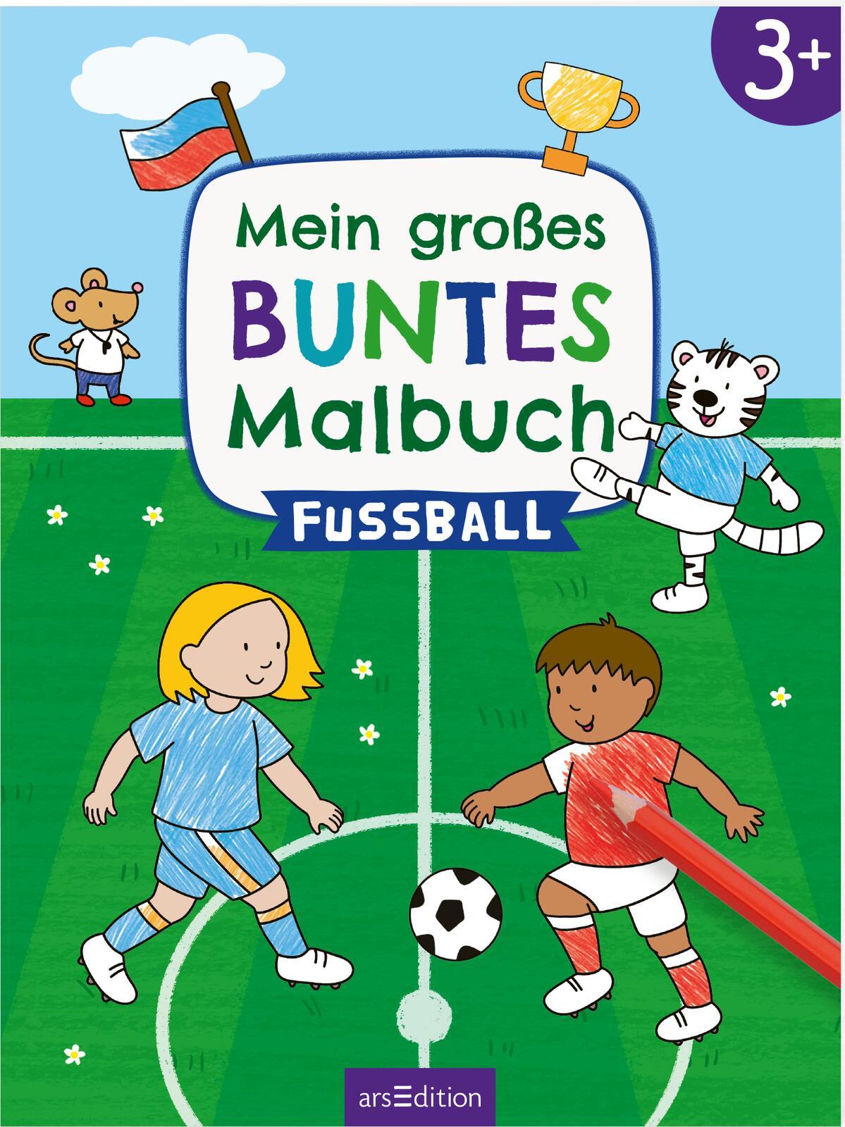 Cover: 9783845855097 | Mein großes buntes Malbuch - Fußball | ab 3 Jahren | Lena Bellermann