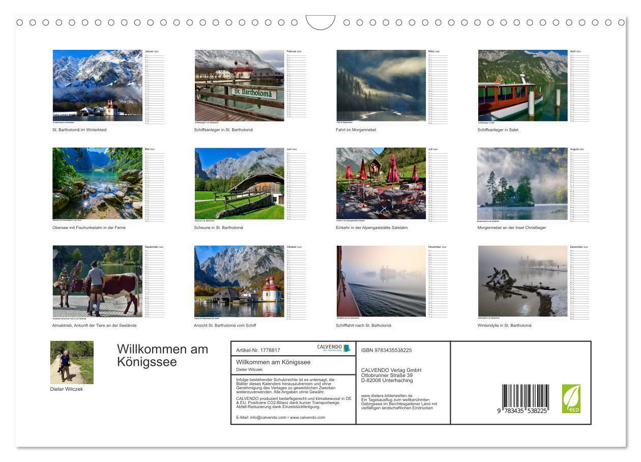 Bild: 9783435538225 | Willkommen am Königssee (Wandkalender 2025 DIN A3 quer), CALVENDO...