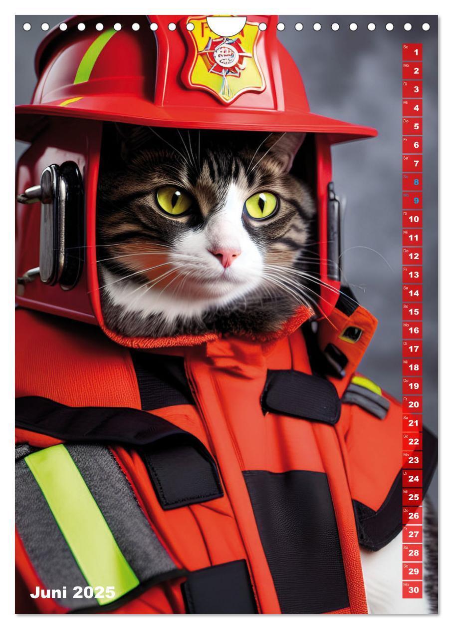 Bild: 9783435883967 | Feuerwehr - Tierischer Feuerwehrkalender (Wandkalender 2025 DIN A4...