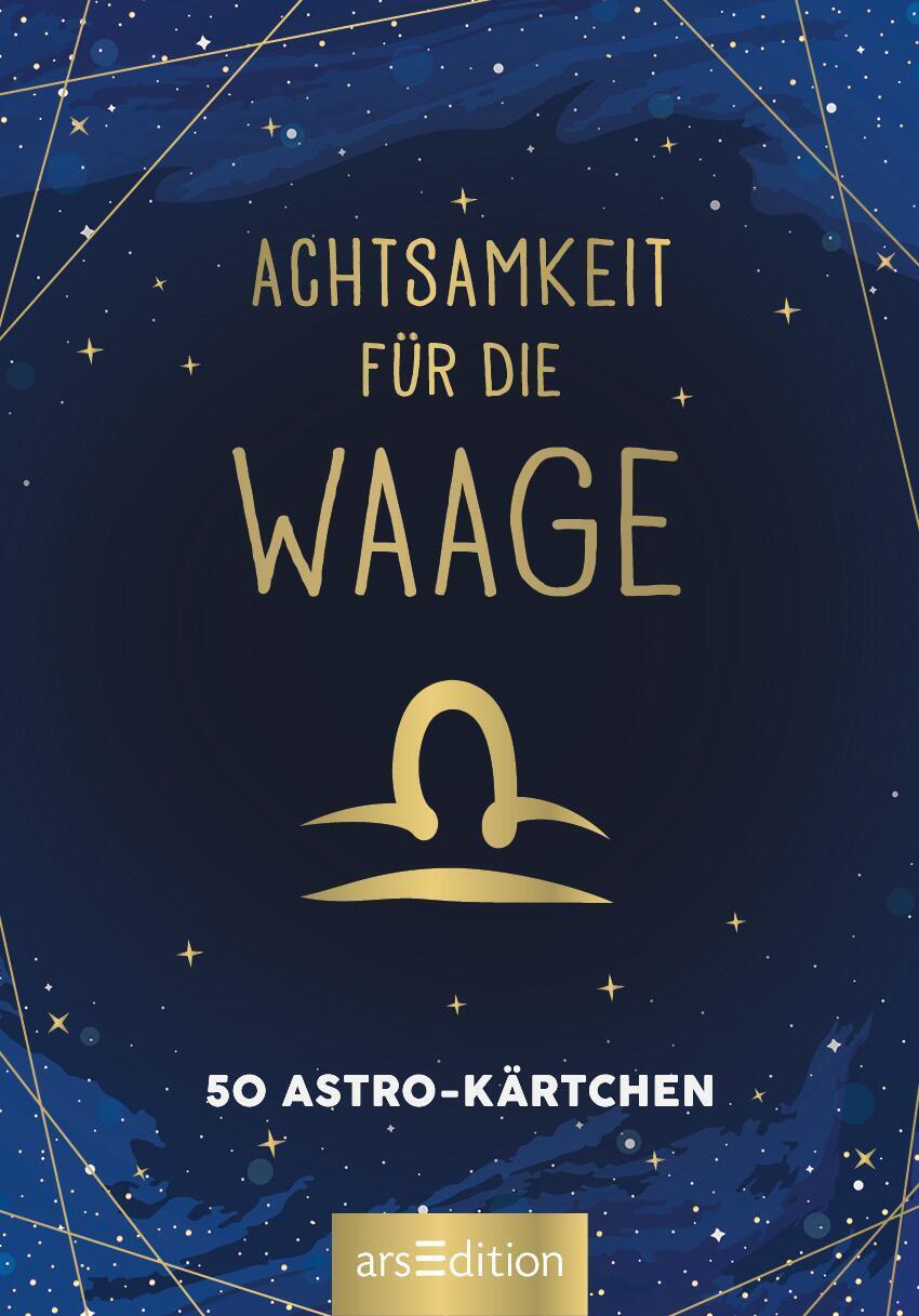 Bild: 9783845849713 | Achtsamkeit für die Waage | 50 Astro-Kärtchen | Taschenbuch | 51 S.