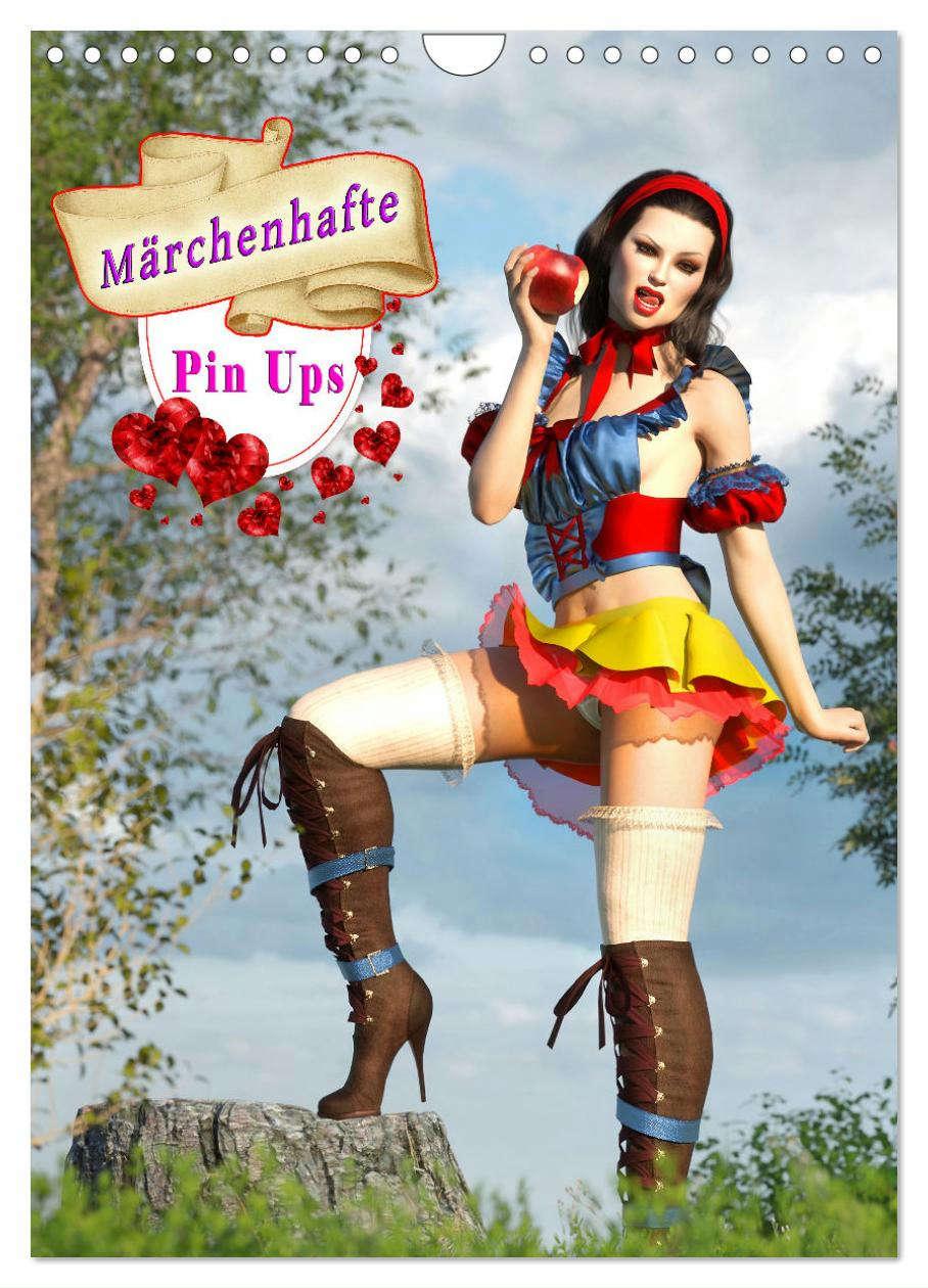 Cover: 9783435888474 | Märchenhafte Pin Ups (Wandkalender 2025 DIN A4 hoch), CALVENDO...