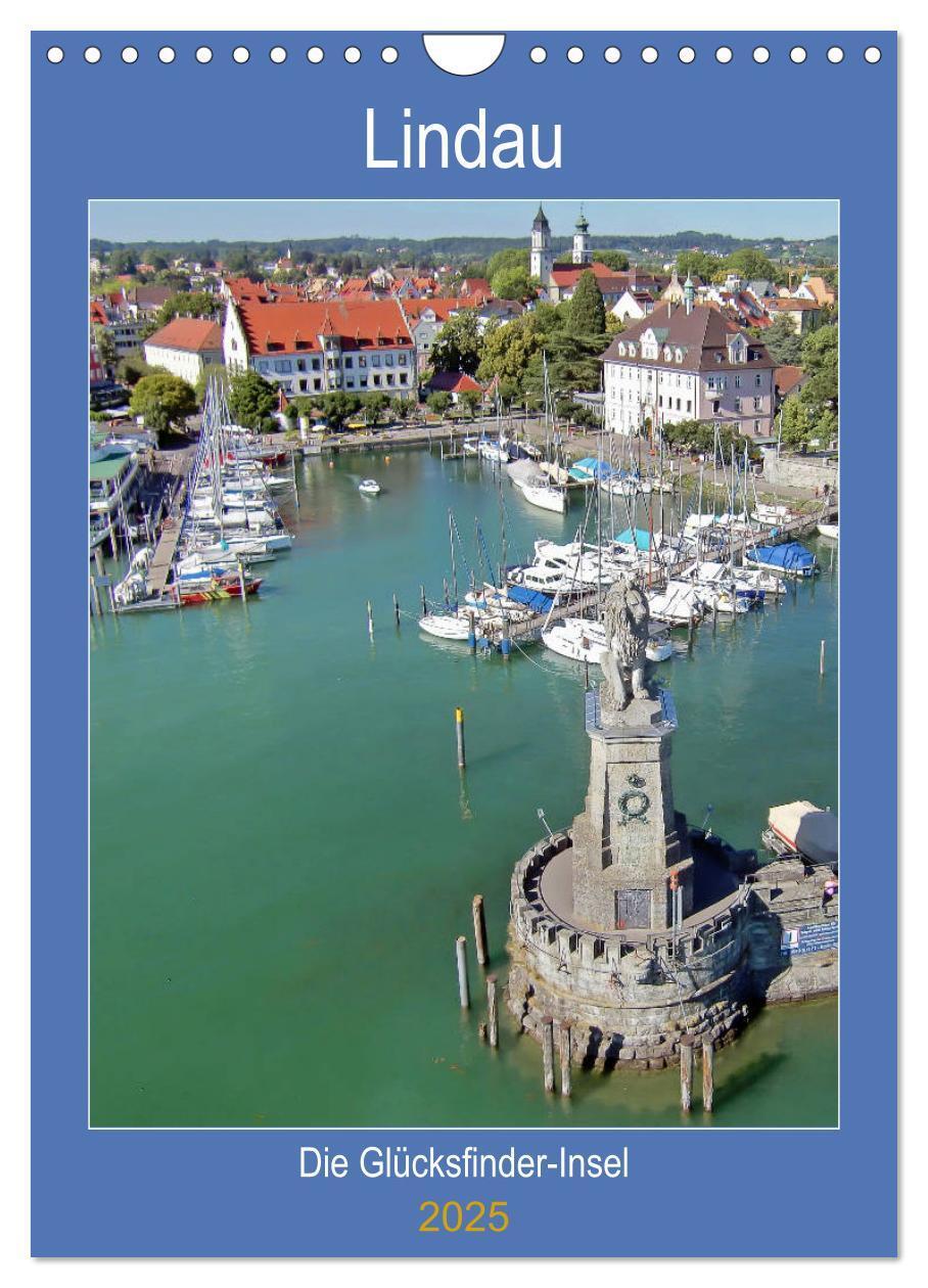 Cover: 9783435976553 | Lindau. Die Glücksfinder-Insel (Wandkalender 2025 DIN A4 hoch),...