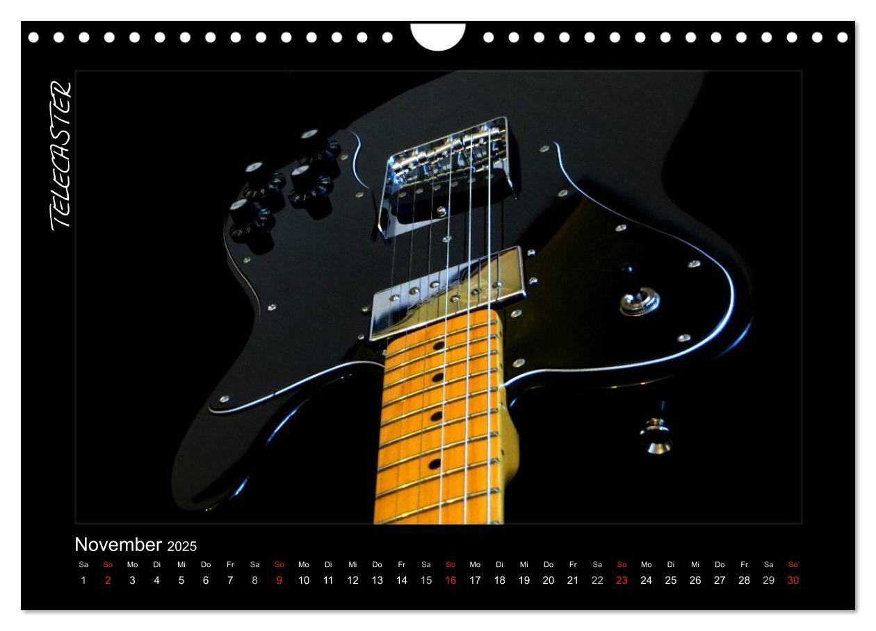 Bild: 9783435752850 | ROCKGITARREN in Szene gesetzt (Wandkalender 2025 DIN A4 quer),...