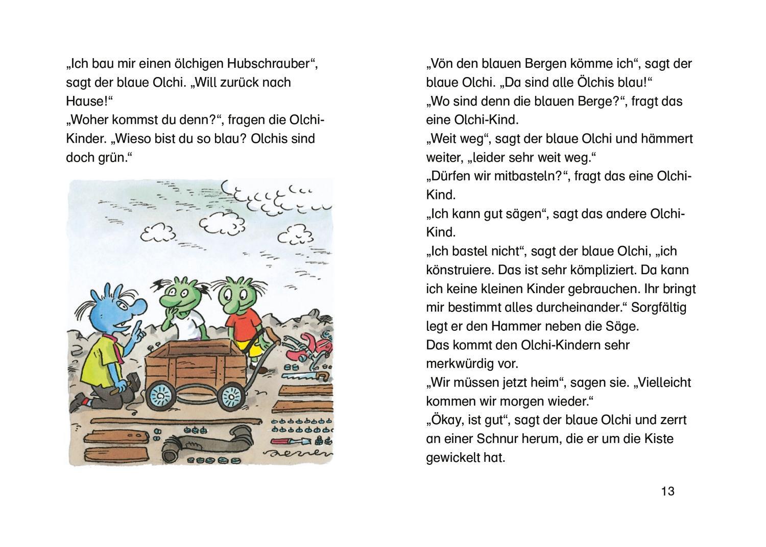 Bild: 9783789112140 | Die Olchis und der blaue Nachbar | Erhard Dietl | Buch | Lesestarter