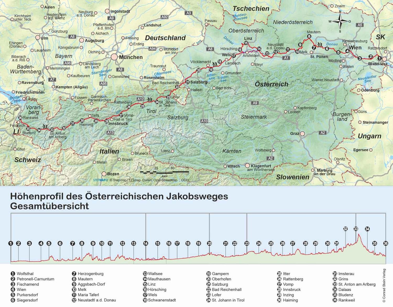 Bild: 9783866866669 | Österreich: Jakobsweg | von Wolfsthal nach Rankweil | Gerald Lutz