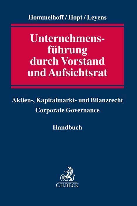 Cover: 9783406782572 | Unternehmensführung durch Vorstand und Aufsichtsrat | Buch | Leinen