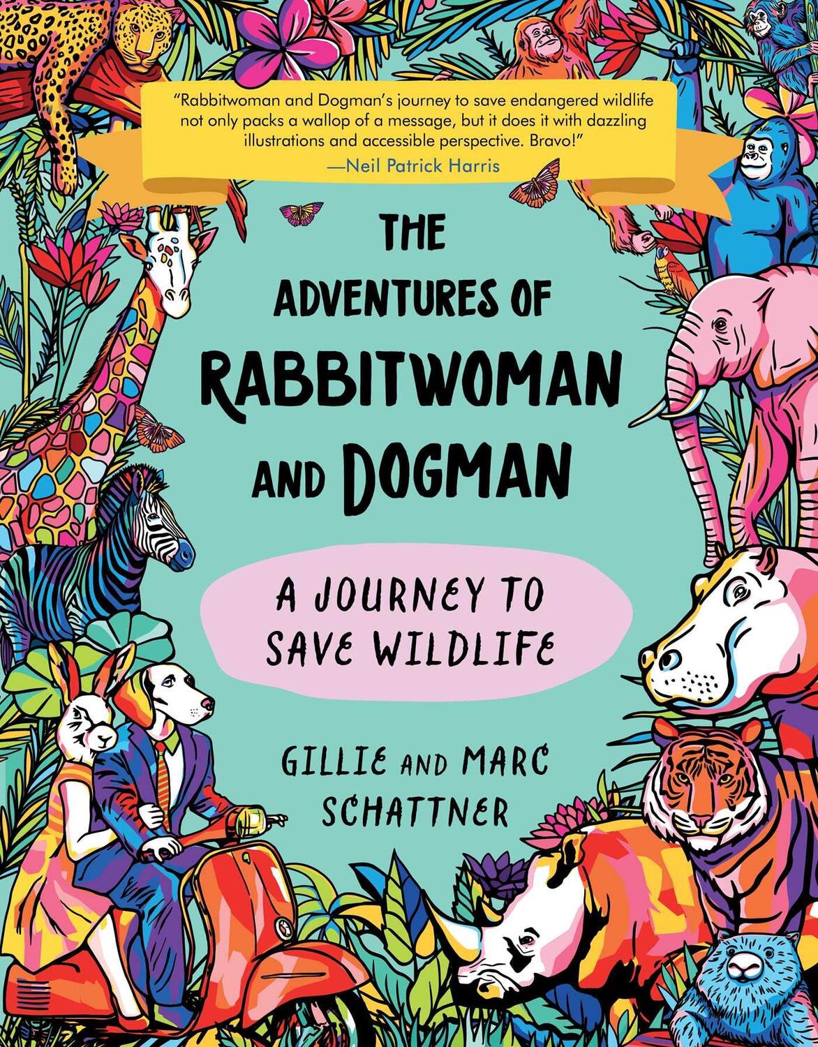 Cover: 9781510780538 | The Adventures of Rabbitwoman and Dogman | A Journey to Save Wildlife