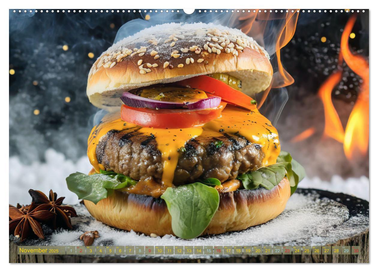 Bild: 9783457037010 | Unsere Burger Deluxe (Wandkalender 2025 DIN A2 quer), CALVENDO...