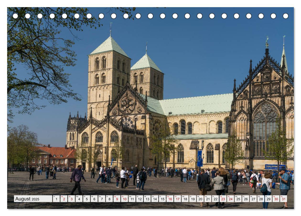 Bild: 9783435259533 | Lebenswertes Münster (Tischkalender 2025 DIN A5 quer), CALVENDO...