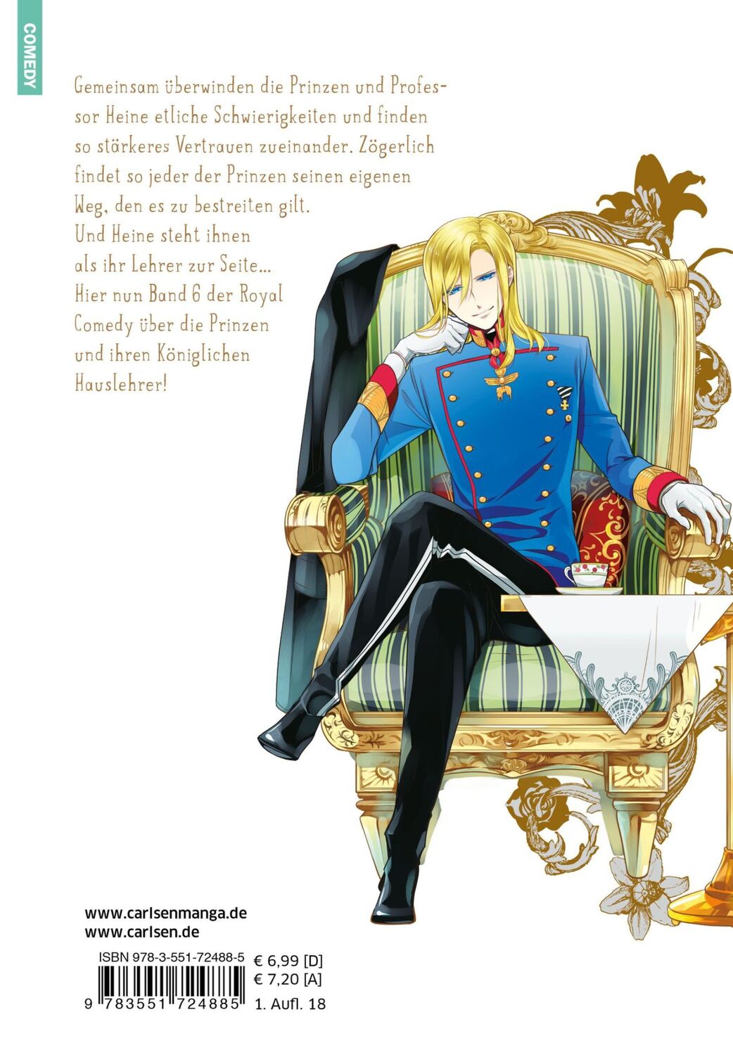 Rückseite: 9783551724885 | The Royal Tutor 6 | Higasa Akai | Taschenbuch | The Royal Tutor | 2018