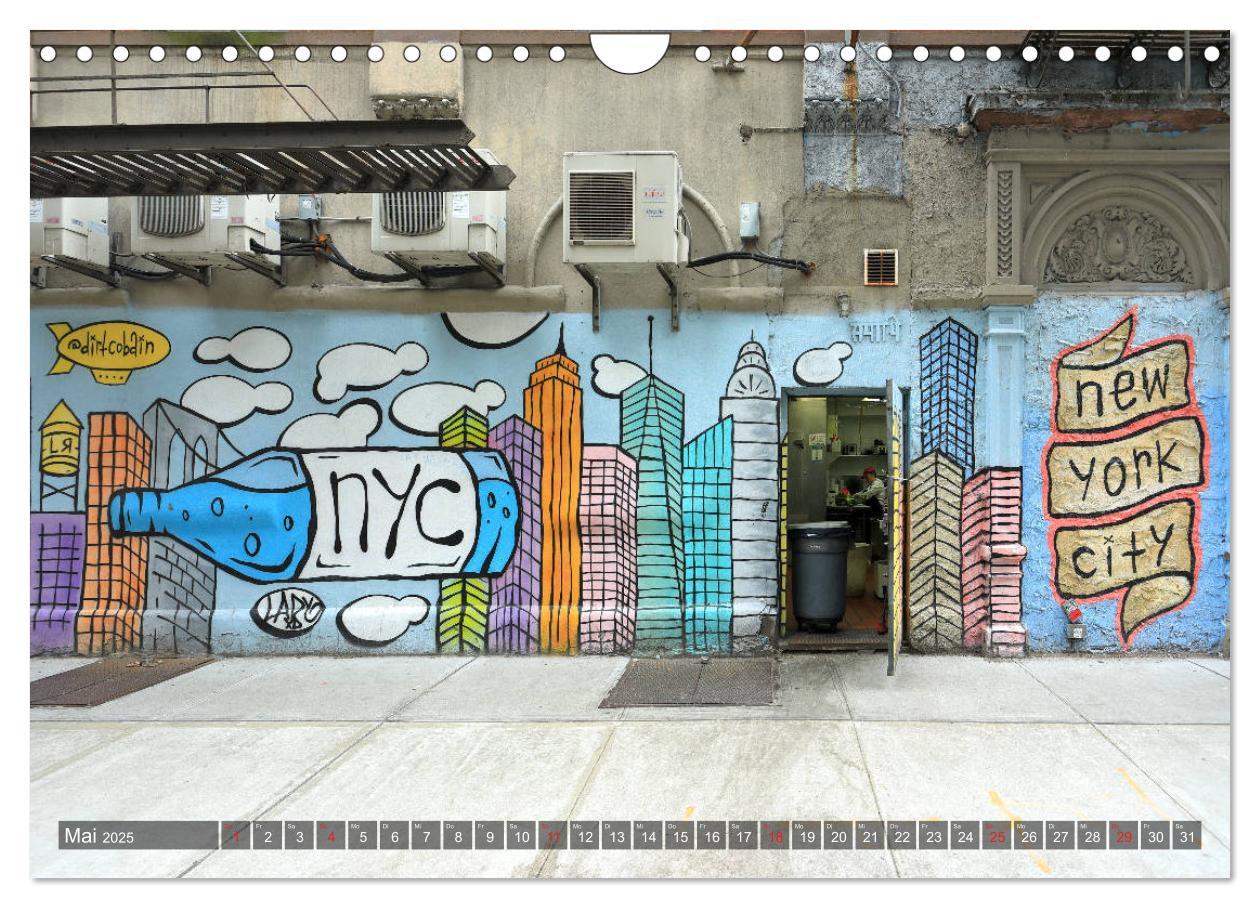 Bild: 9783435166800 | Straßenkunst in New York - Graffiti und Murals (Wandkalender 2025...