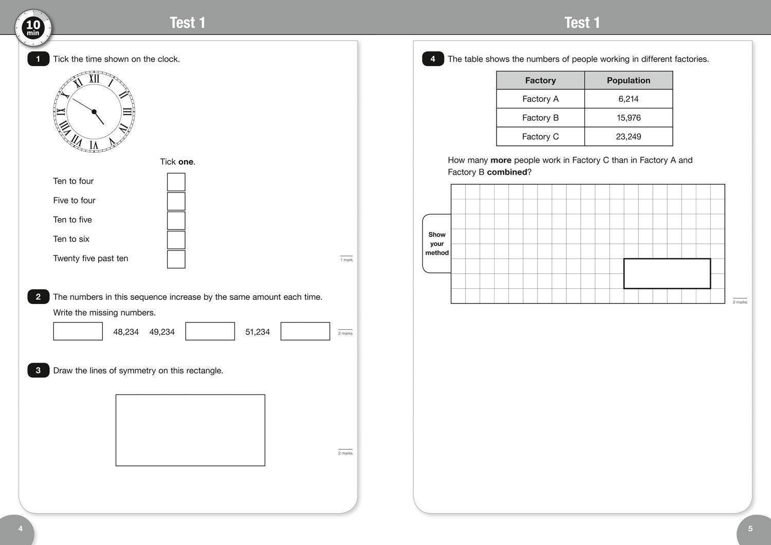 Bild: 9780008335892 | KS2 Maths Reasoning SATs 10-Minute Tests | For the 2024 Tests | Ks2