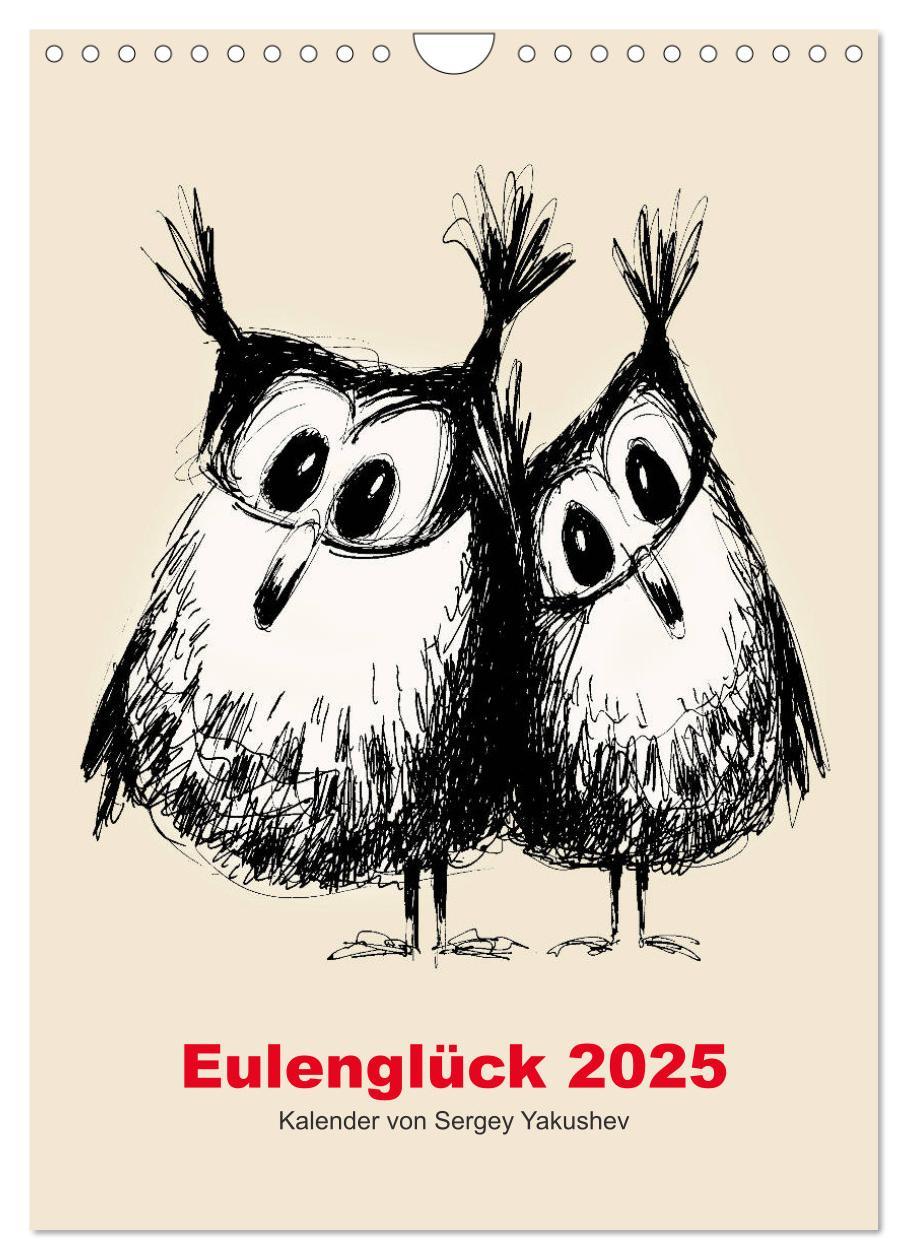 Cover: 9783435935390 | Eulenglück 2025 (Wandkalender 2025 DIN A4 hoch), CALVENDO...