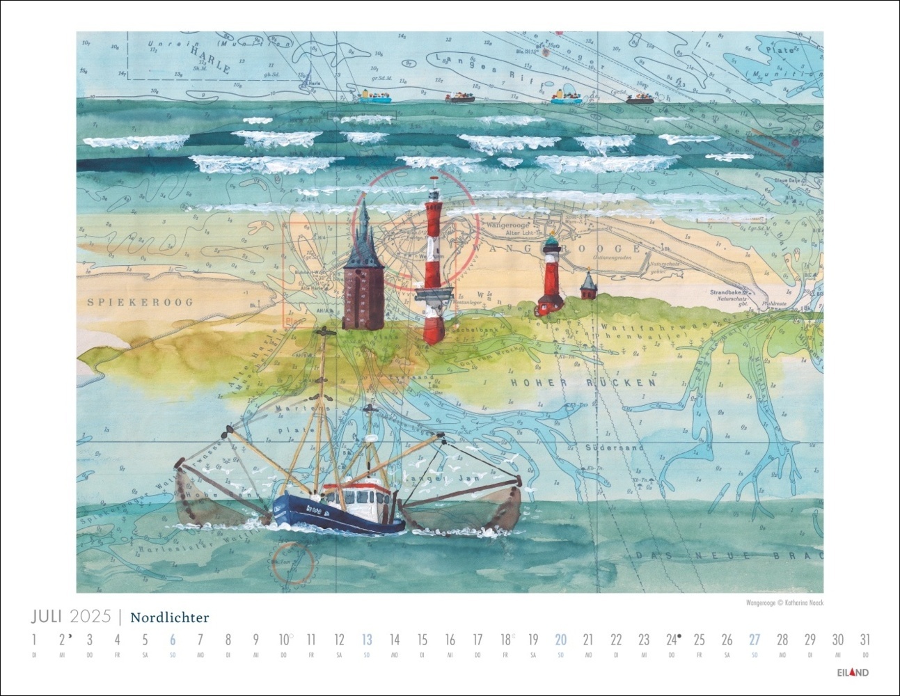 Bild: 9783964023667 | Nordlichter - See(h)karten Kalender 2025 | Katharina Noack | Kalender