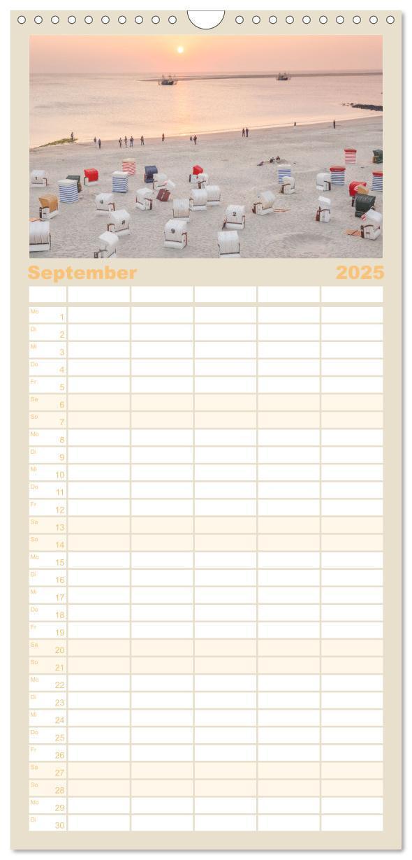 Bild: 9783457102695 | Familienplaner 2025 - Moin Borkum mit 5 Spalten (Wandkalender, 21 x...