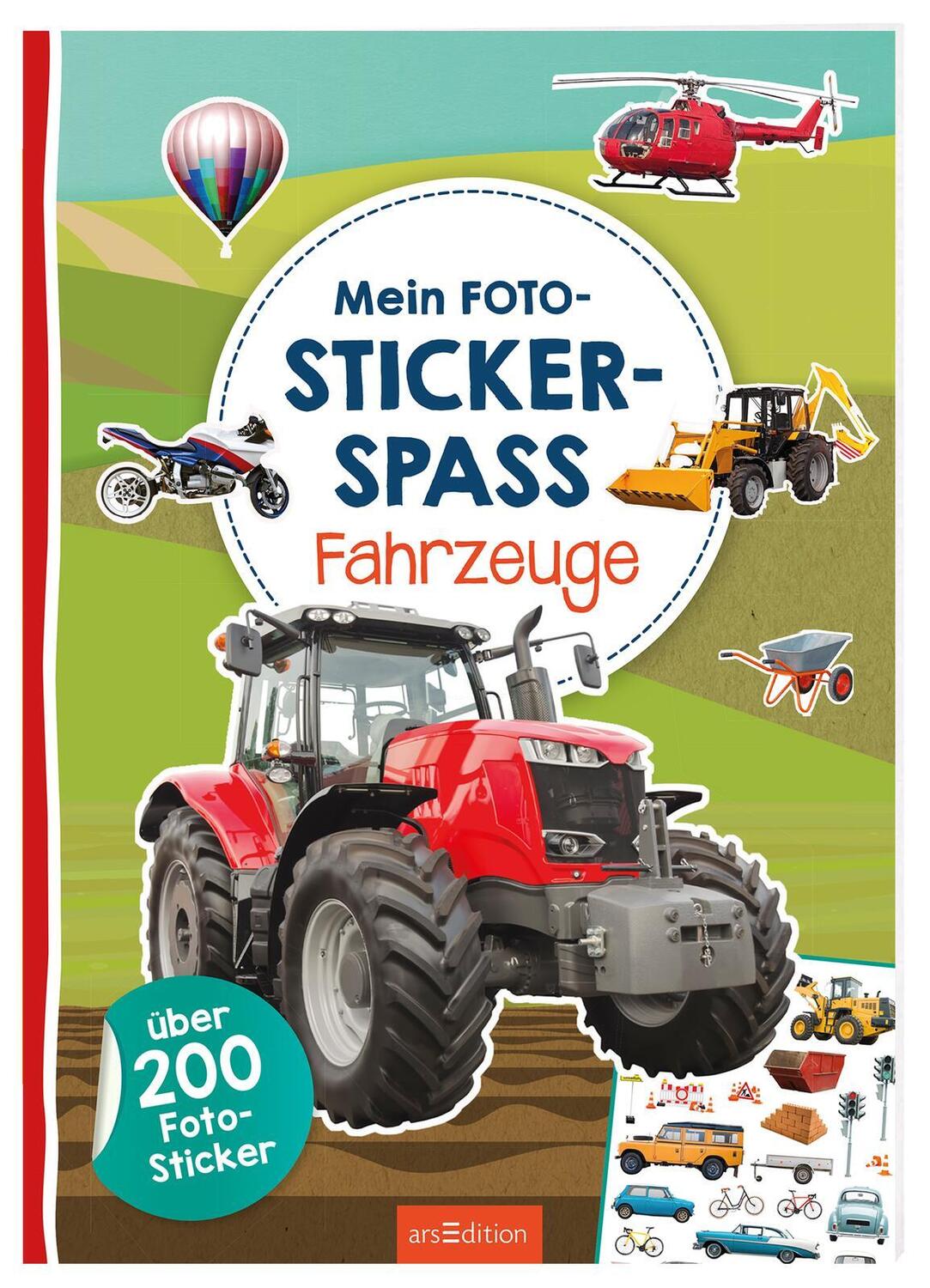 Cover: 9783845842059 | Mein Foto-Stickerspaß - Fahrzeuge | Über 200 Foto-Sticker | Buch