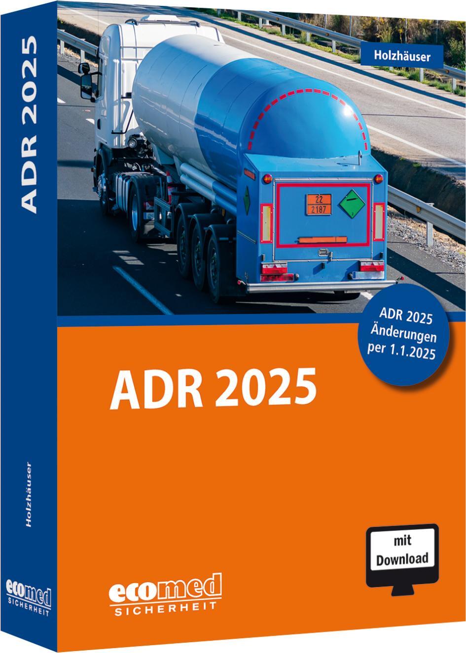 Cover: 9783609692111 | ADR 2025 | Jörg Holzhäuser | Bundle | ecomed Sicherheit | Deutsch