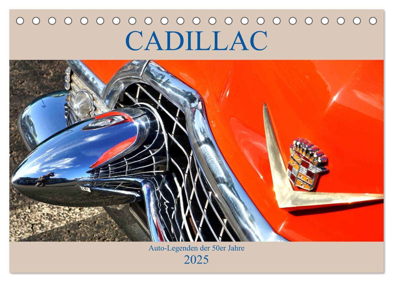 Cover: 9783435590964 | Auto Legenden CADILLAC (Tischkalender 2025 DIN A5 quer), CALVENDO...