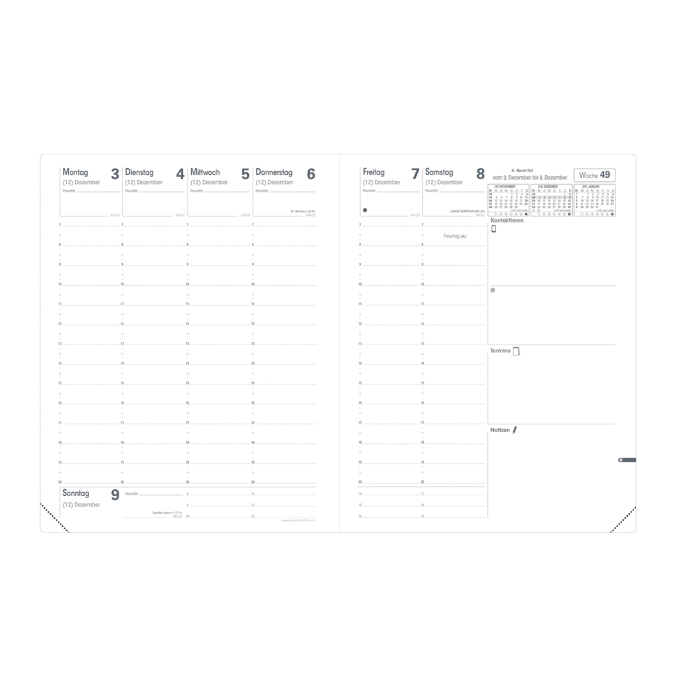 Bild: 3371010489015 | Pre 777 VZ Soho Stahlblau 2025 | Kalender im Schreibtischformat | Buch