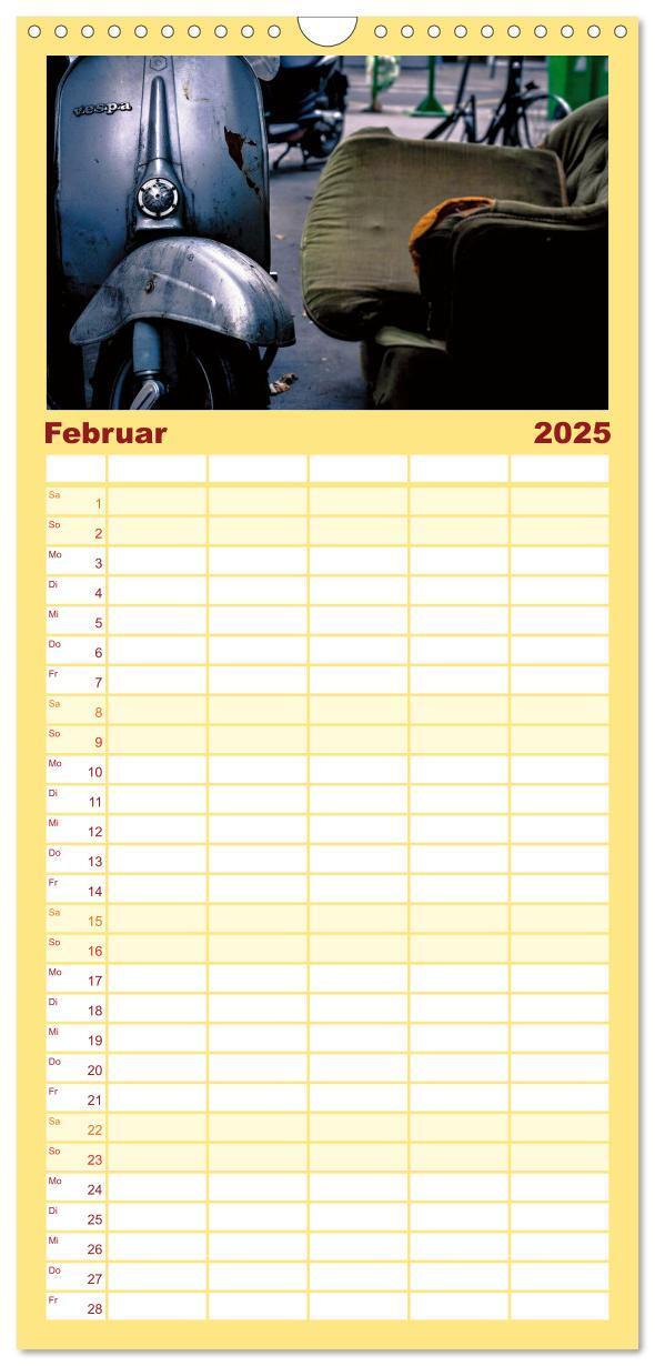 Bild: 9783457099209 | Familienplaner 2025 - Vespa Liebe mit 5 Spalten (Wandkalender, 21 x...