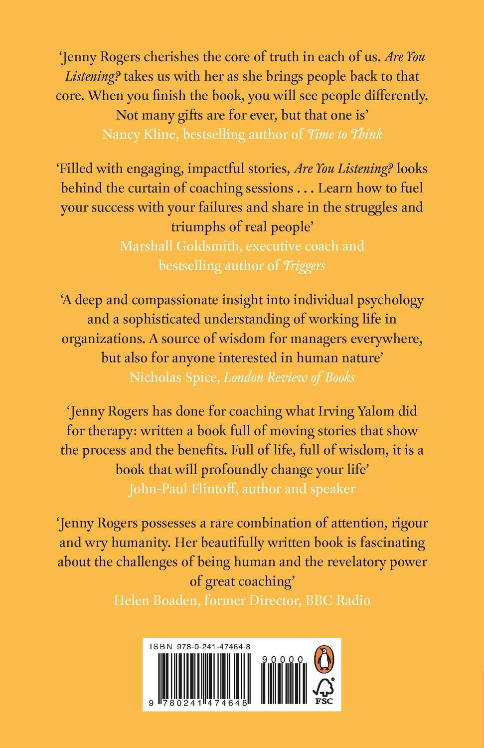 Rückseite: 9780241474648 | Are You Listening? | Stories from a Coaching Life | Jenny Rogers