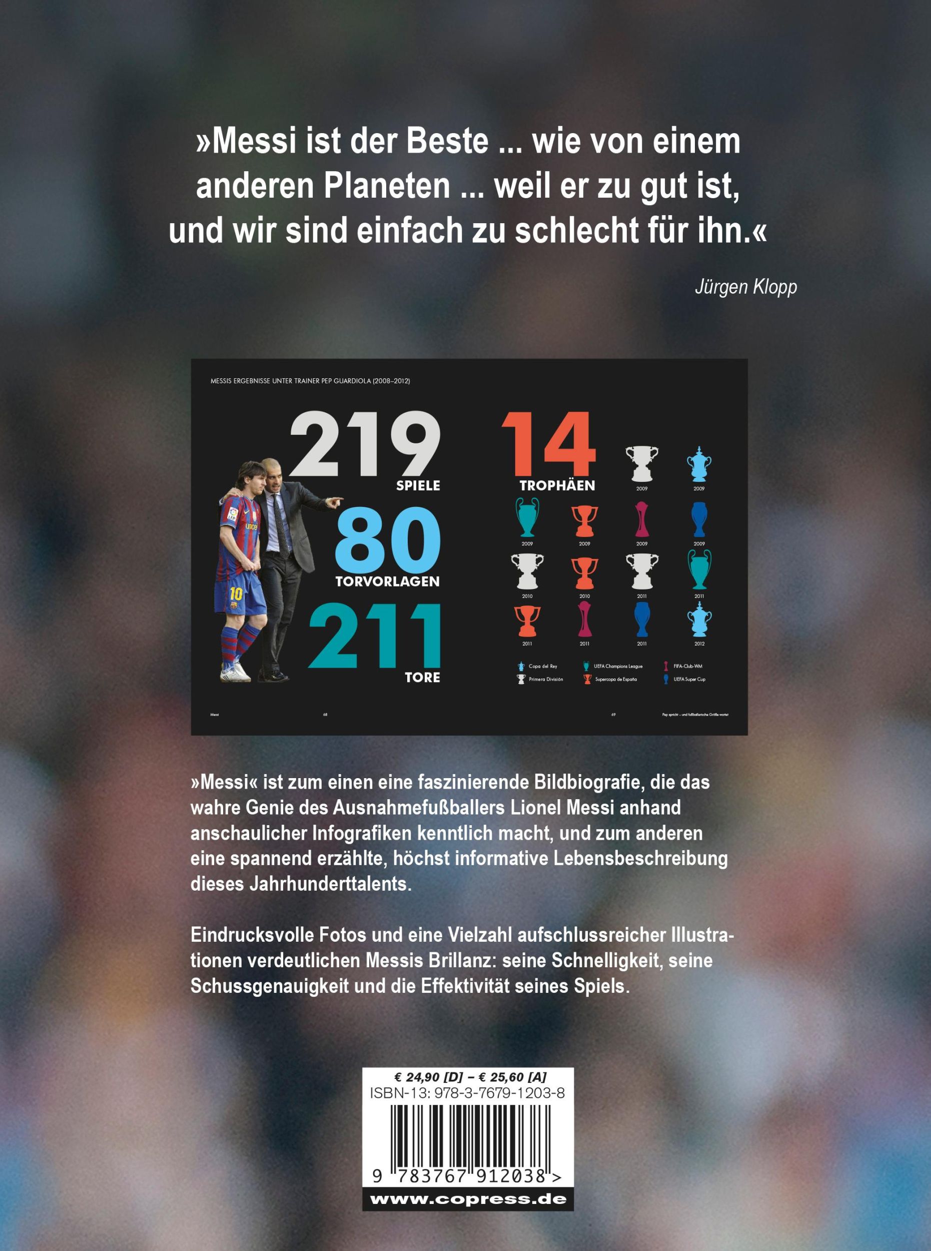 Rückseite: 9783767912038 | Messi | Sanjeev Shetty | Buch | 272 S. | Deutsch | 2017 | Copress