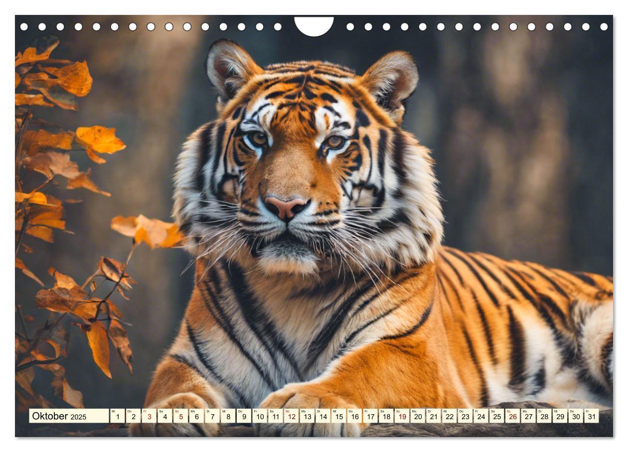 Bild: 9783383814105 | Tiger ganz nah (Wandkalender 2025 DIN A4 quer), CALVENDO...