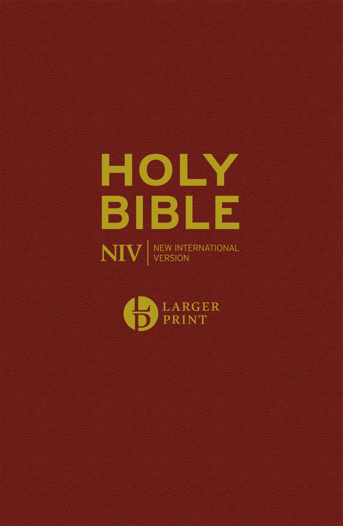 Cover: 9781473651562 | NIV Larger Print Burgundy Hardback Bible | New International Version