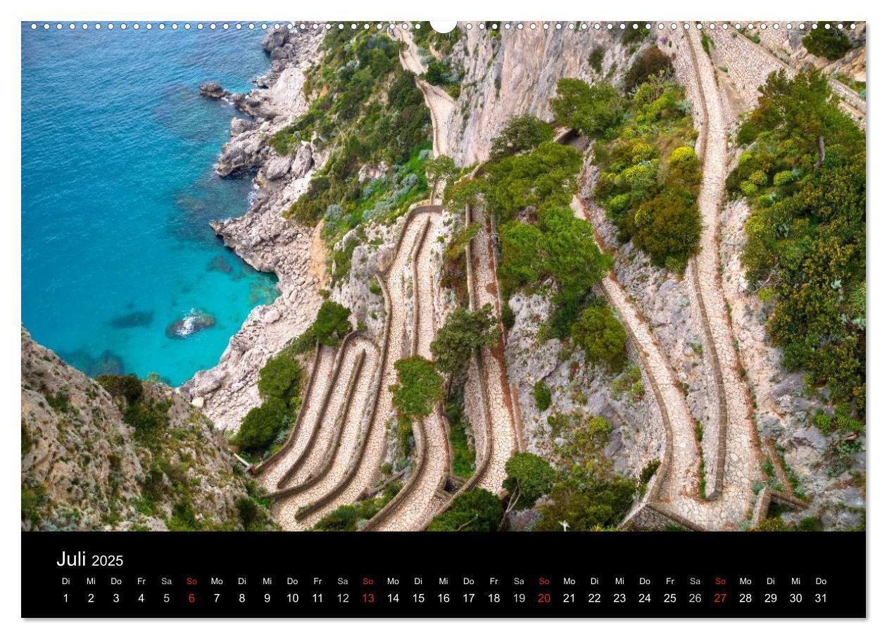 Bild: 9783435595501 | Amalfiküste und Capri (Wandkalender 2025 DIN A2 quer), CALVENDO...