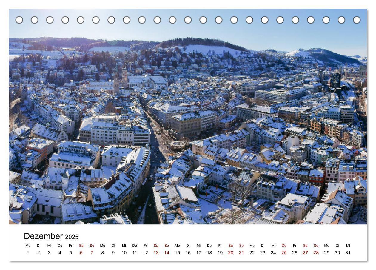 Bild: 9783435119868 | Luftbildkalender St. Gallen 2025 (Tischkalender 2025 DIN A5 quer),...